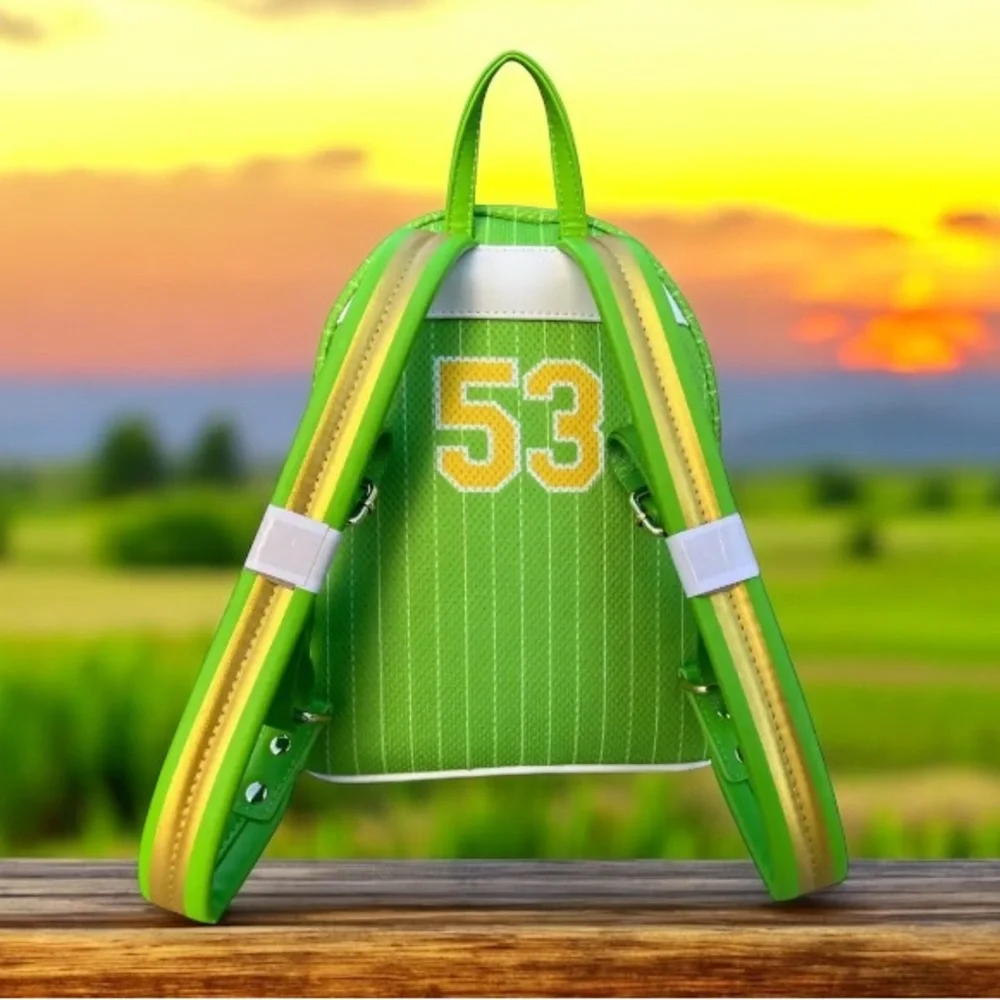 Loungefly Disney Team Tinker Bell Jersey Mini Backpack NWT